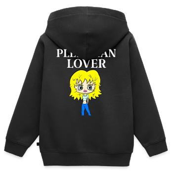 AMANT PLÉIADIEN - Sweat Premium à capuche zippé enfant bio - noir - Dos - AI Model Kid Male (0cm)