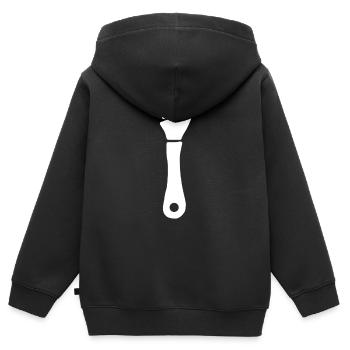 Adjustable wrench wrench tools - Kids Premium Organic Zip-up Hoodie - black - Back - AI Model Kid Male (0cm)