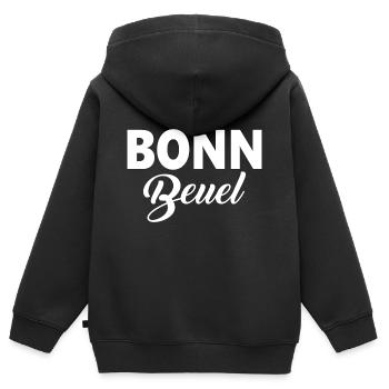 Bonn Beuel - Stadtteil von Bonn am Rhein in NRW - Kinder Premium Organic Zip Hoodie - Schwarz - Hinten - AI Model Kid Male (0cm)