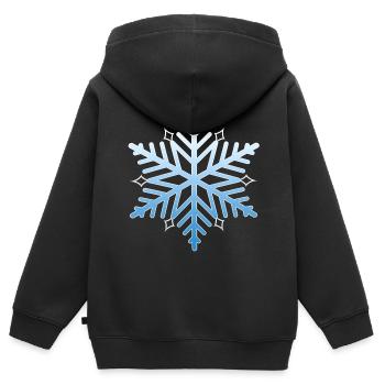Flocon de neige - Sweat Premium à capuche zippé enfant bio - noir - Dos - AI Model Kid Male (0cm)