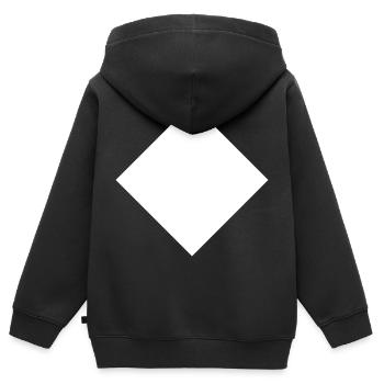 Raute - Kinder Premium Organic Zip Hoodie - Schwarz - Hinten - AI Model Kid Male (0cm)