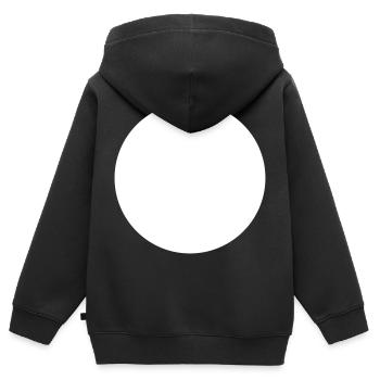 Cercle - Sweat Premium à capuche zippé enfant bio - noir - Dos - AI Model Kid Male (0cm)