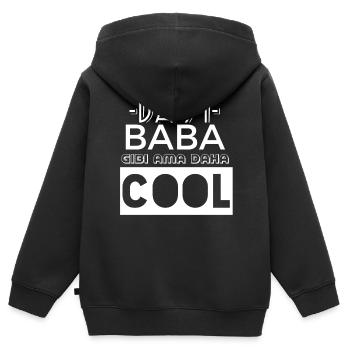 Verdict turc - Sweat Premium à capuche zippé enfant bio - noir - Dos - AI Model Kid Male (0cm)