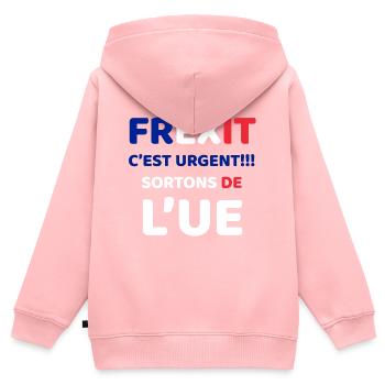 FREXIT - Sweat Premium à capuche zippé enfant bio - rose - Dos - AI Model Kid Female (0cm)