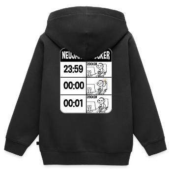 Zocken Zocker Videogames Gamer - Kinder Premium Organic Zip Hoodie - Schwarz - Hinten - AI Model Kid Male (0cm)