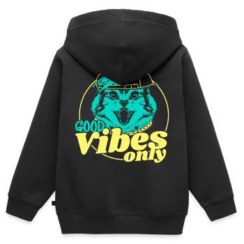 HipHop Streetdance Geschenk - Kinder Premium Organic Zip Hoodie - Schwarz - Hinten - AI Model Kid Male (0cm)