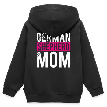 German Shepherd I German Shepherd Puppies - Kids Premium Organic Zip-up Hoodie - black - Back - AI Model Kid Male (0cm)