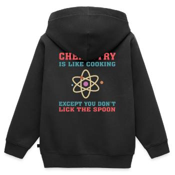 Funny Chemical Engineering Quote for Chemical Engi - Kids Premium Organic Zip-up Hoodie - black - Back - AI Model Kid Male (0cm)