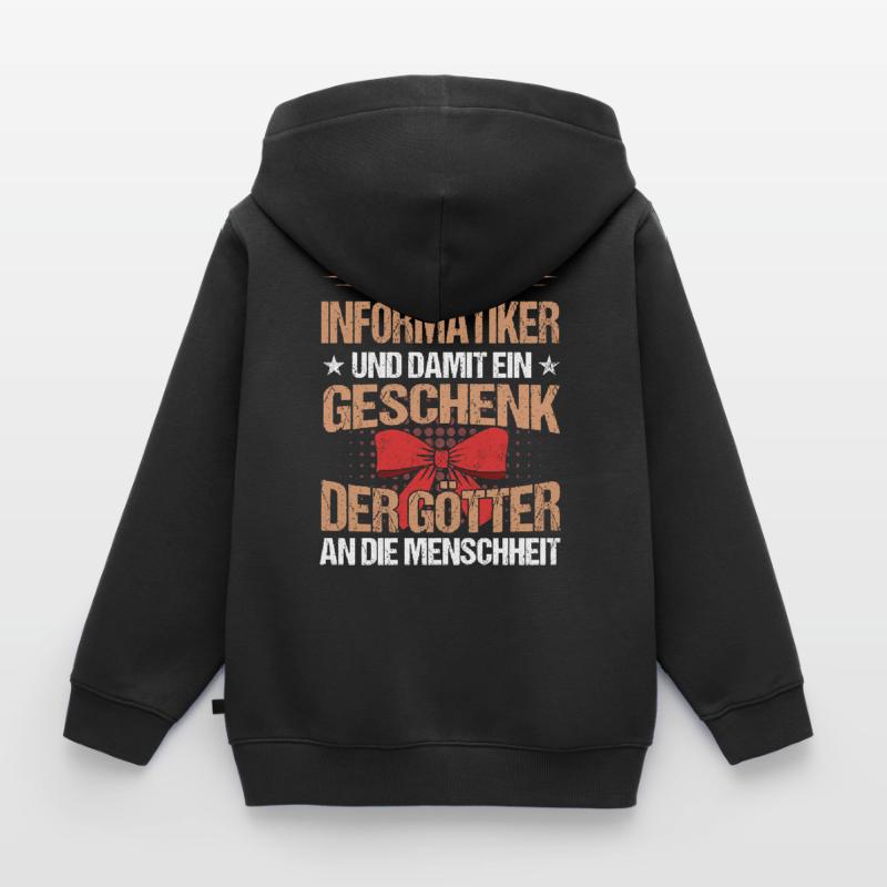 Informatiker Programmierer Informatik Spruch Kinder Premium Organic Zip Hoodie