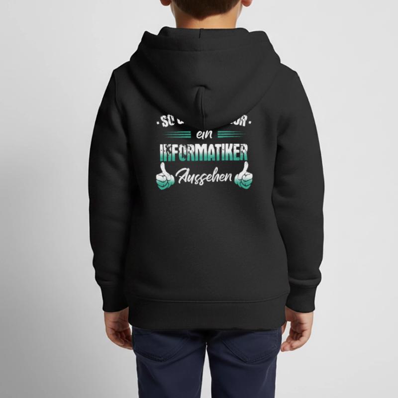 Informatiker Programmierer Informatik Spruch Kinder Premium Organic Zip Hoodie