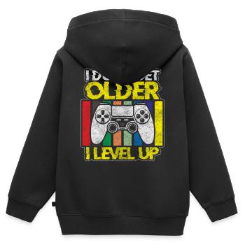 Gamer Video Game Console - Kids Premium Organic Zip-up Hoodie - black - Back - AI Model Kid Male (0cm)