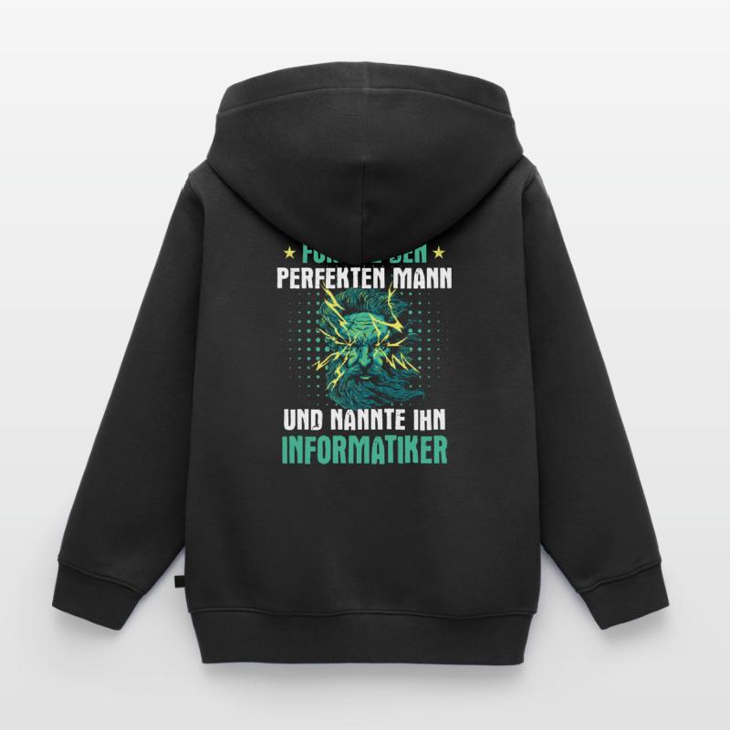 Informatiker Programmierer Informatik Spruch Kinder Premium Organic Zip Hoodie