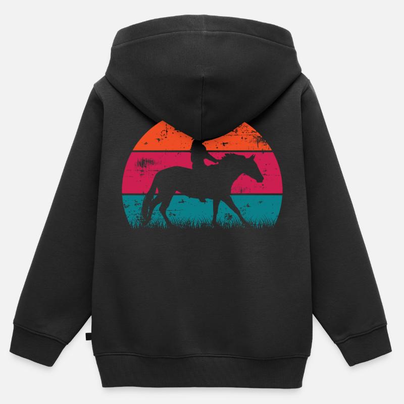 La vie est meilleure avec la conception de - Sweat Premium à capuche zippé enfant bio - noir