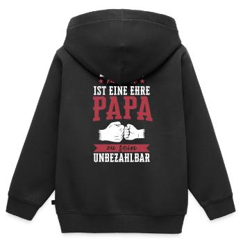 Zauberer Zaubern Magier Zaubertricks Spruch - Kinder Premium Organic Zip Hoodie - Schwarz - Hinten - AI Model Kid Male (0cm)