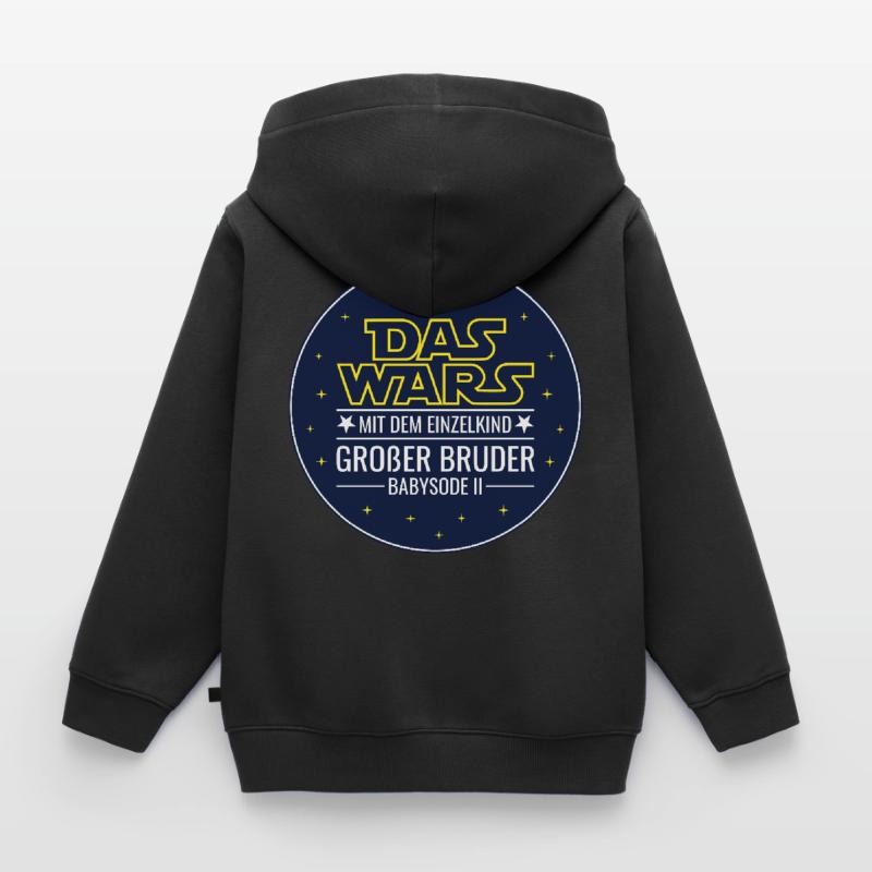 Das wars Einzelkind Babysode 2 Großer Bruder 2026 Kinder Premium Organic Zip Hoodie