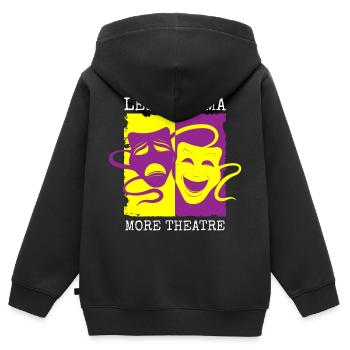 Schauspieler Probe Vorhang - Kinder Premium Organic Zip Hoodie - Schwarz - Hinten - AI Model Kid Male (0cm)