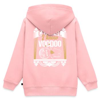 Horreur de poupée vaudou - Sweat Premium à capuche zippé enfant bio - rose - Dos - AI Model Kid Female (0cm)