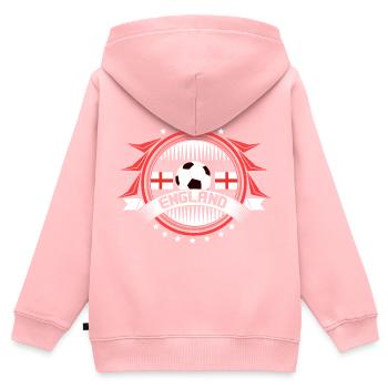 England Fußball Weltmeister Geschenkidee - Kinder Premium Organic Zip Hoodie - Rosa - Hinten - AI Model Kid Female (0cm)