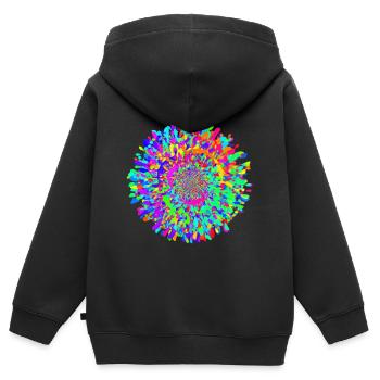 Splish Splash - Sweat Premium à capuche zippé enfant bio - noir - Dos - AI Model Kid Male (0cm)