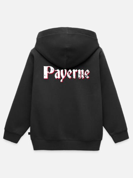 Payerne - Kinder Premium Organic Zip Hoodie - Schwarz