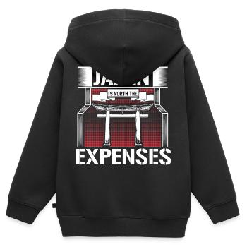 Japan Bonsai Geburtsort Geschenkidee - Kinder Premium Organic Zip Hoodie - Schwarz - Hinten - AI Model Kid Male (0cm)