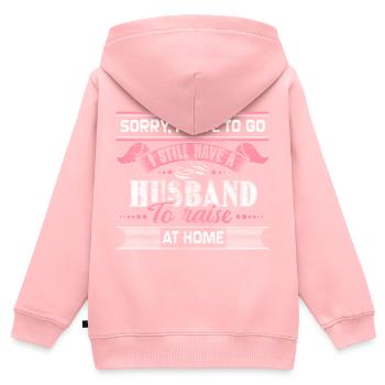 Ehe Ehemann Hochzeit - Kinder Premium Organic Zip Hoodie - Rosa - Hinten - AI Model Kid Female (0cm)