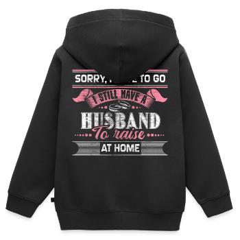 Mariage Mari Mariage - Sweat Premium à capuche zippé enfant bio - noir - Dos - AI Model Kid Male (0cm)