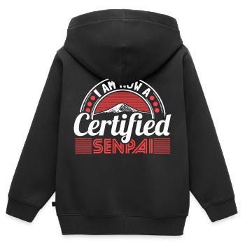 Japan Anime Geburtsort Geschenk - Kinder Premium Organic Zip Hoodie - Schwarz - Hinten - AI Model Kid Male (0cm)