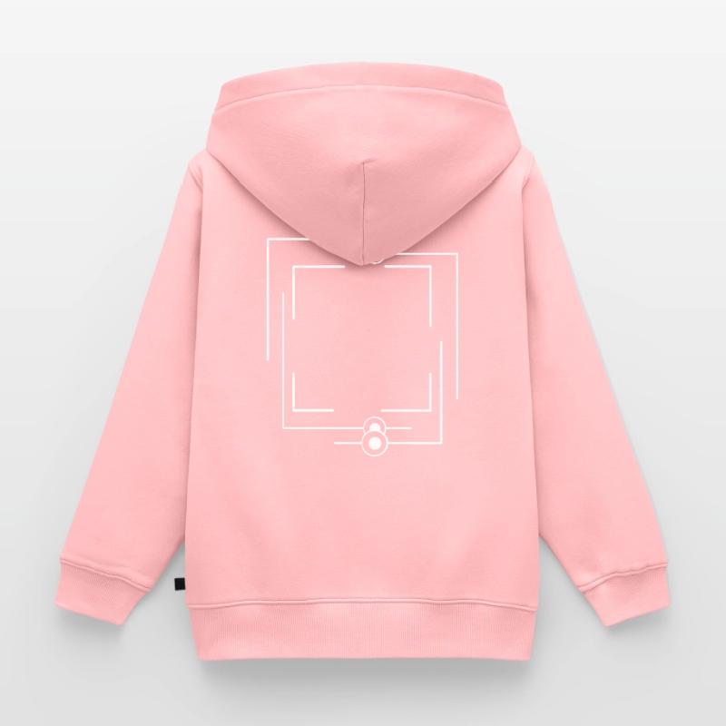 Thick Lines Thin Strokes Frames Kids Premium Organic Zip-up Hoodie