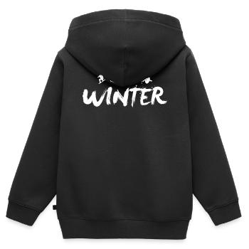 Snowboarden Snowboarder Snowboard Winter - Kinder Premium Organic Zip Hoodie - Schwarz - Hinten - AI Model Kid Male (0cm)