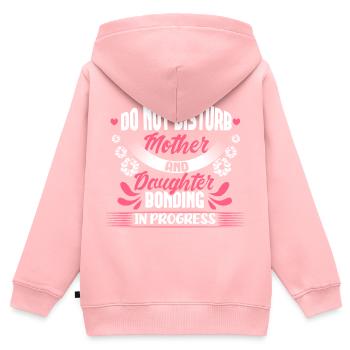 Mutter Tochter Familie Mutterliebe Geschenk - Kinder Premium Organic Zip Hoodie - Rosa - Hinten - AI Model Kid Female (0cm)