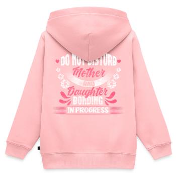 Mutter und Tochter Kindertag Mutterliebe - Kinder Premium Organic Zip Hoodie - Rosa - Hinten - AI Model Kid Female (0cm)