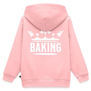 Cuire - Sweat Premium à capuche zippé enfant bio - rose - Dos - AI Model Kid Female (0cm)