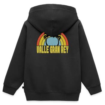 valle gran rey - Kinder Premium Organic Zip Hoodie - Schwarz - Hinten - AI Model Kid Male (0cm)