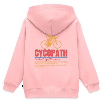 Bike Ride Travel Exercise Healthy Lifestyle - Kids Premium Organic Zip-up Hoodie - rose - Back - AI Model Kid Female (0cm)