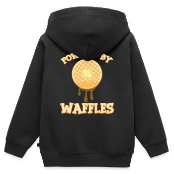 Bake Food Butter Snack Cake Baking Collection - Sweat Premium à capuche zippé enfant bio - noir - Dos - AI Model Kid Male (0cm)
