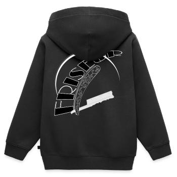 Hairdresser Razor Salon - Kids Premium Organic Zip-up Hoodie - black - Back - AI Model Kid Male (0cm)