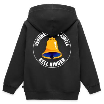 Veroneser Vollkreis Glockenläuter Hobby - Kinder Premium Organic Zip Hoodie - Schwarz - Hinten - AI Model Kid Male (0cm)