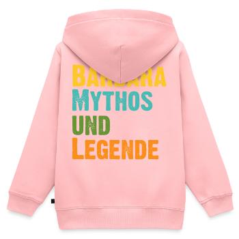 Mythos Barbara die Legende Vorname Barbara - Kinder Premium Organic Zip Hoodie - Rosa - Hinten - AI Model Kid Female (0cm)