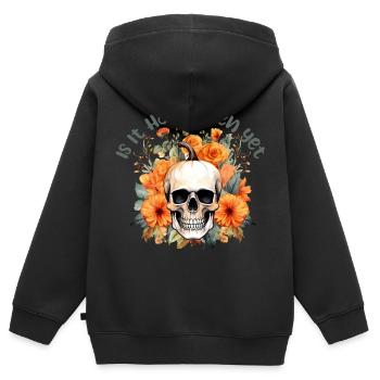 Halloween Pumpkin Horror - Kids Premium Organic Zip-up Hoodie - black - Back - AI Model Kid Male (0cm)