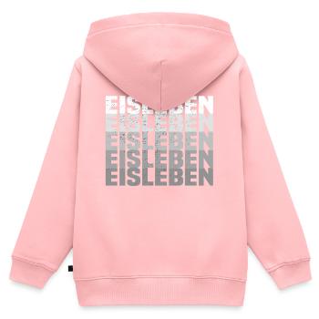 Eisleben - Kinder Premium Organic Zip Hoodie - Rosa - Hinten - AI Model Kid Female (0cm)