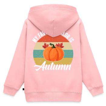 Autumn - Kids Premium Organic Zip-up Hoodie - rose - Back - AI Model Kid Female (0cm)