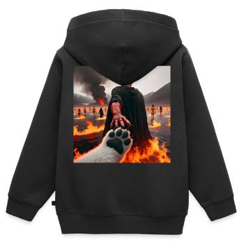 Folgt mir in den Abgrund - Infernal Devil's Pact #19 - Kinder Premium Organic Zip Hoodie - Schwarz - Hinten - AI Model Kid Male (0cm)