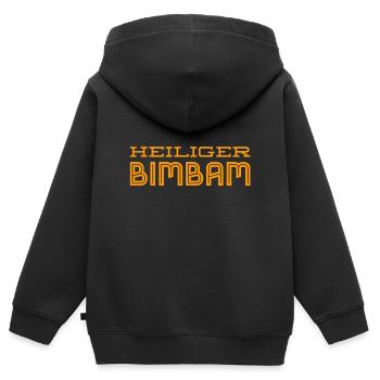 so eine Überraschung - Kinder Premium Organic Zip Hoodie - Schwarz - Hinten - AI Model Kid Male (0cm)