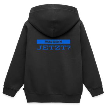 ich brauche eine Entscheidung - Kinder Premium Organic Zip Hoodie - Schwarz - Hinten - AI Model Kid Male (0cm)