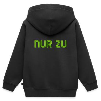 ich mache dir Mut - Kinder Premium Organic Zip Hoodie - Schwarz - Hinten - AI Model Kid Male (0cm)