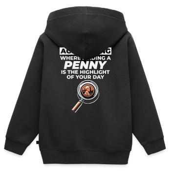 Buchhalter Buchhaltung Buchhaltung Finanzen Lustig - Kinder Premium Organic Zip Hoodie - Schwarz - Hinten - AI Model Kid Male (0cm)