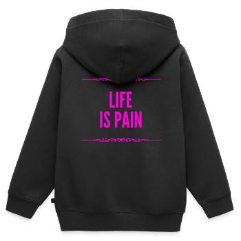 such a torture - Kids Premium Organic Zip-up Hoodie - black - Back - AI Model Kid Male (0cm)