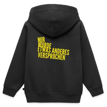 C’était une promesse - Sweat Premium à capuche zippé enfant bio - noir - Dos - AI Model Kid Male (0cm)