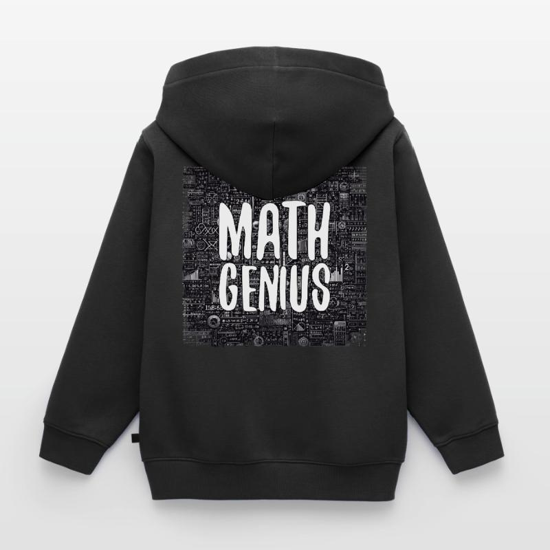 Math Genius Math Genius Math Gift Kids Premium Organic Zip-up Hoodie
